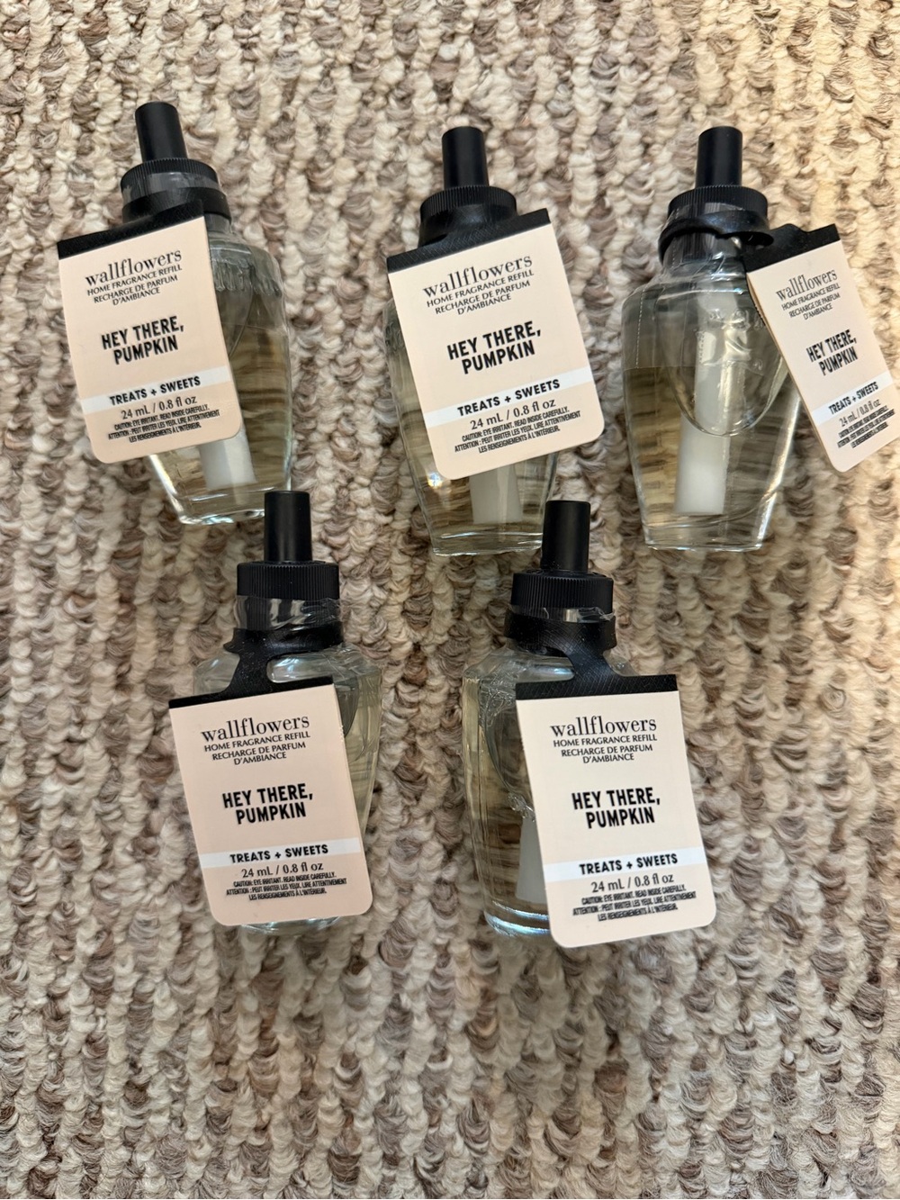 NEW NWT 5 Bath & Body Works Refills-Hey There, Pumpkin